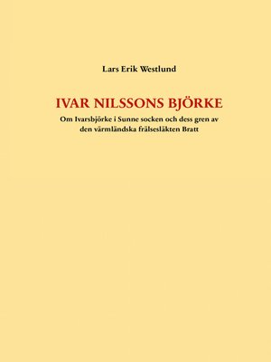 cover image of Ivar Nilssons Björke